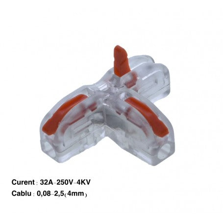 Conector Cablu T11P 32A-250V Portocaliu