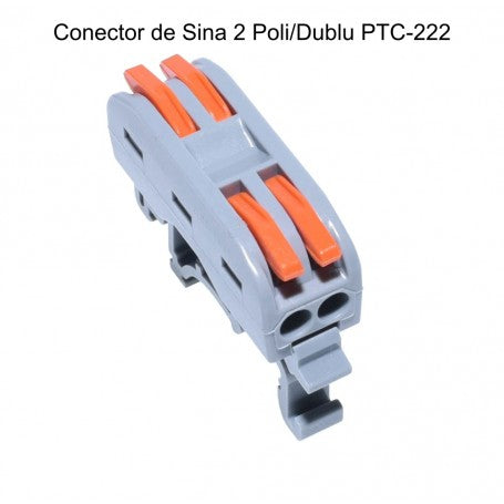 Conector De Sina 2 Poli/Dublu PCT-222