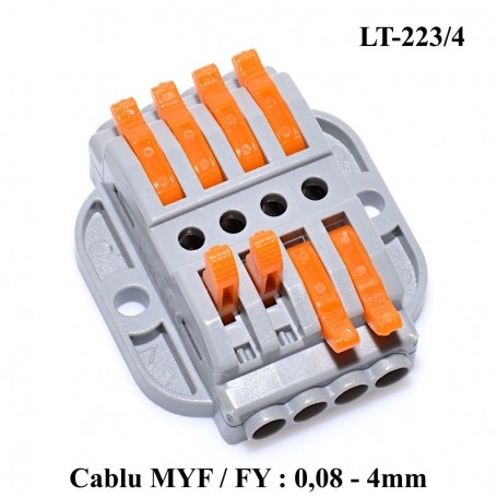 Conector Doza Pentru Cablu 4-4 LT-223/4, ElectroAZ