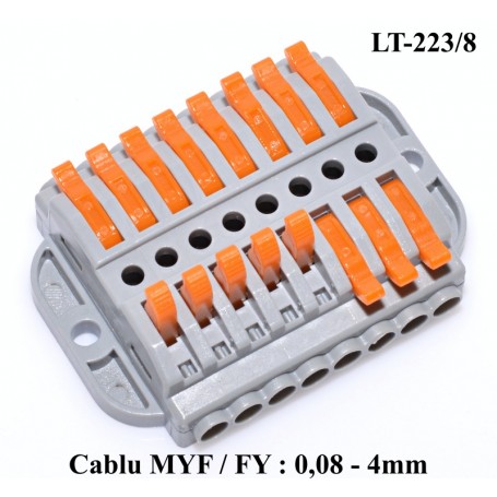 Conector Doza Pentru Cablu 8-8 LT-223/8, ElectroAZ