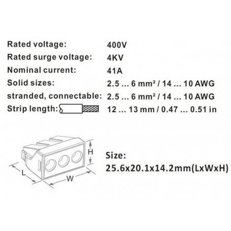 Conector Doza Rapid 3 Poli