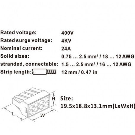 Conector Doza Rapid 8 Poli