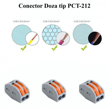Conector Doza Rapid 2 Poli, ElectroAZ
