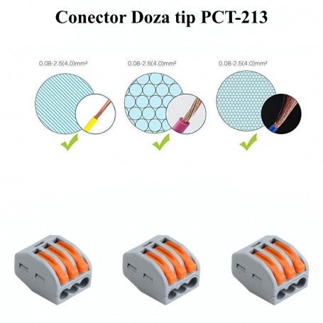 Conector Doza Rapid 3 Poli, ElectroAZ