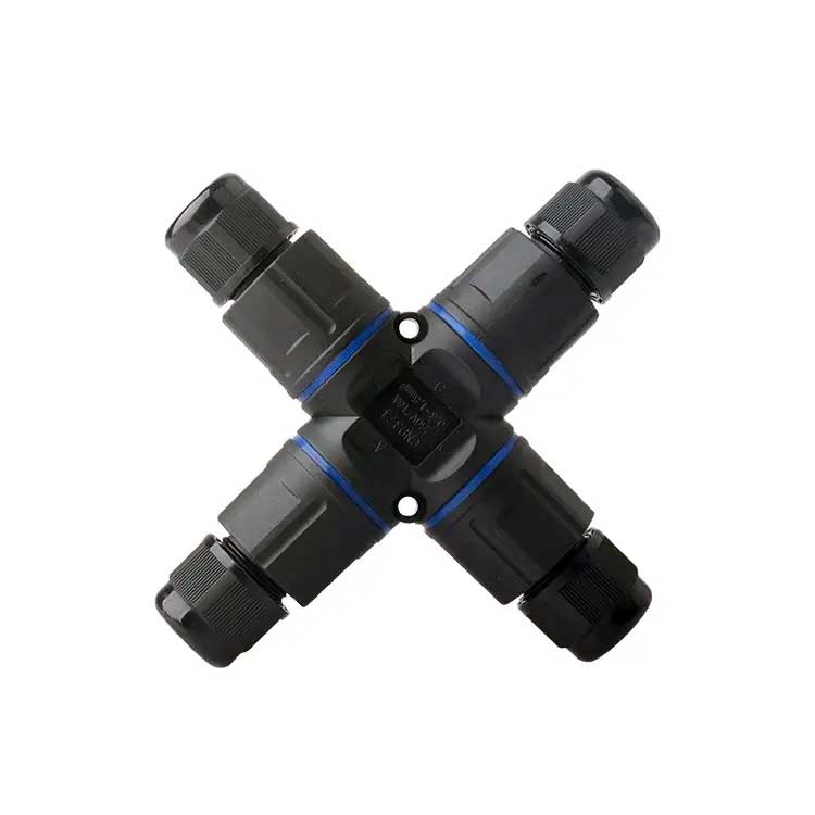 Conector Electric Impermeabil IP68 pentru 4 Cabluri - 2 poli, ElectroAZ