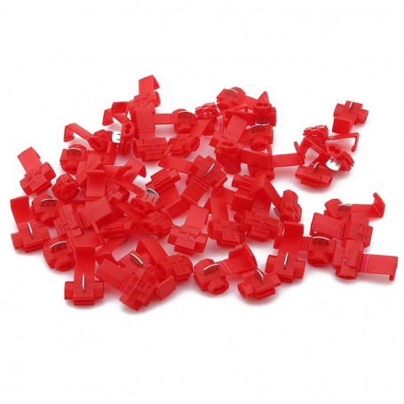 Conector Inadire Cablu 100Buc/Set Rosu