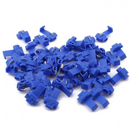 Conector Inadire Cablu 100Buc/Set Albastru