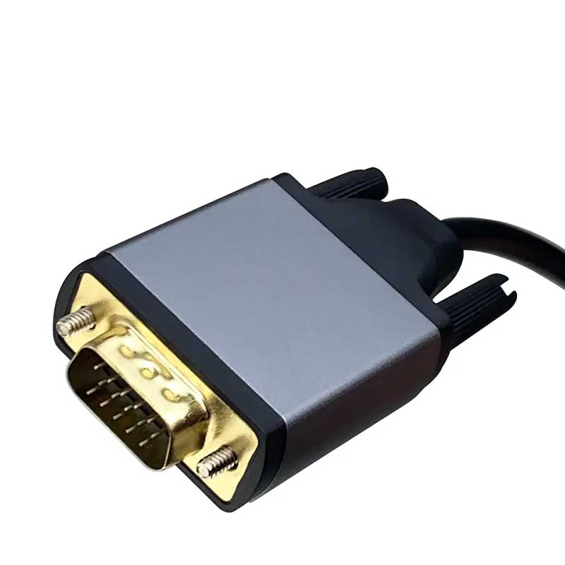 Cablu video Hdmi-Vga 1080p cu Audio, Compatibil PC / Laptop / Monitor / Proiector, 1.8M