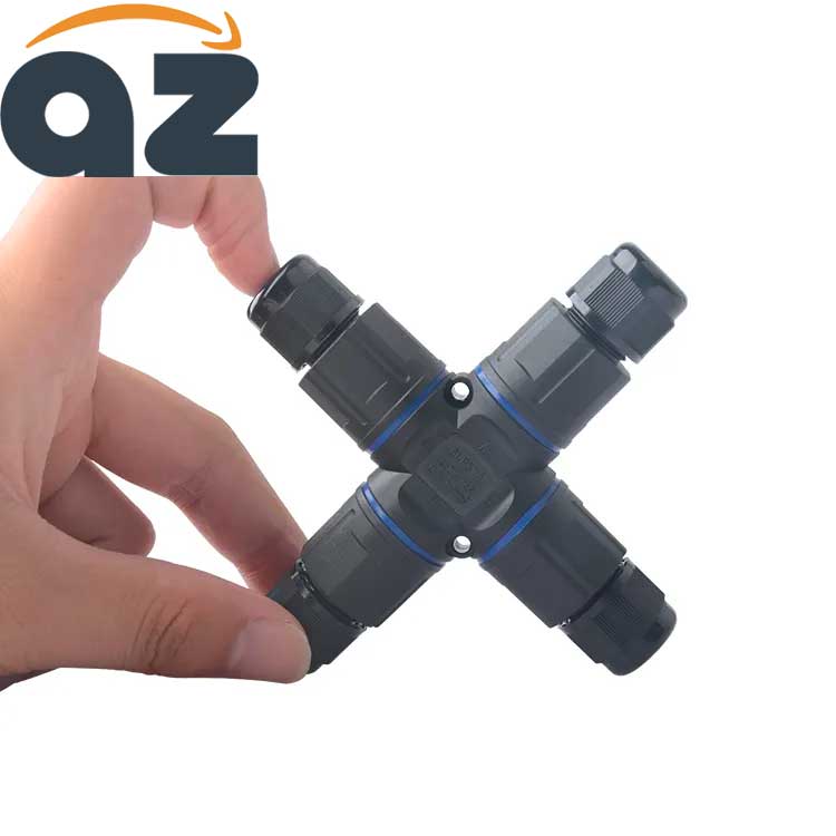 Conector Electric Impermeabil IP68 pentru 4 Cabluri - 2 poli, ElectroAZ