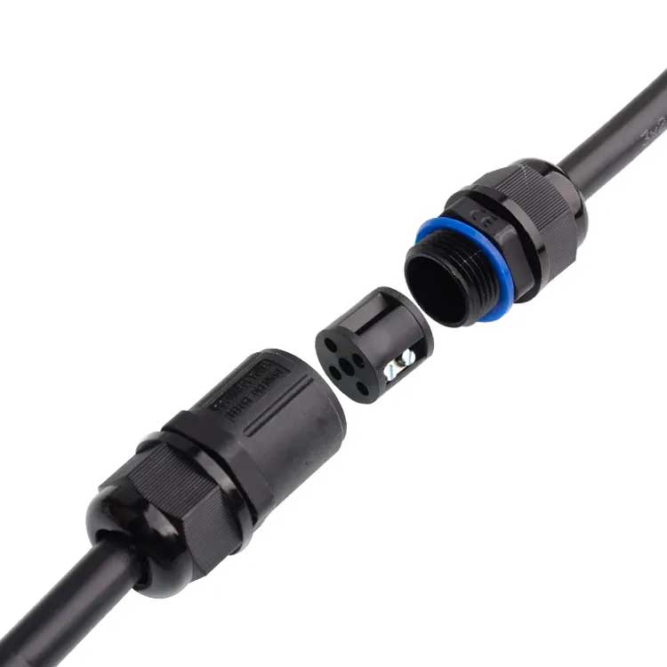 Conector Electric Impermeabil cu 5 Poli, IP68, Pentru Cablu 5-11mm, ElectroAZ