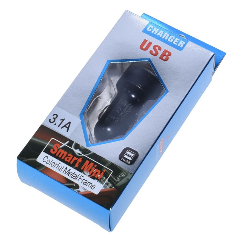 Alimentator Auto 2 X USB 3,1A Cu Voltmetru
