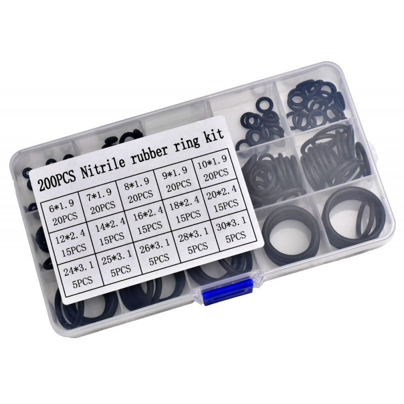 Inele din Cauciuc Nitril - 200Buc/Set