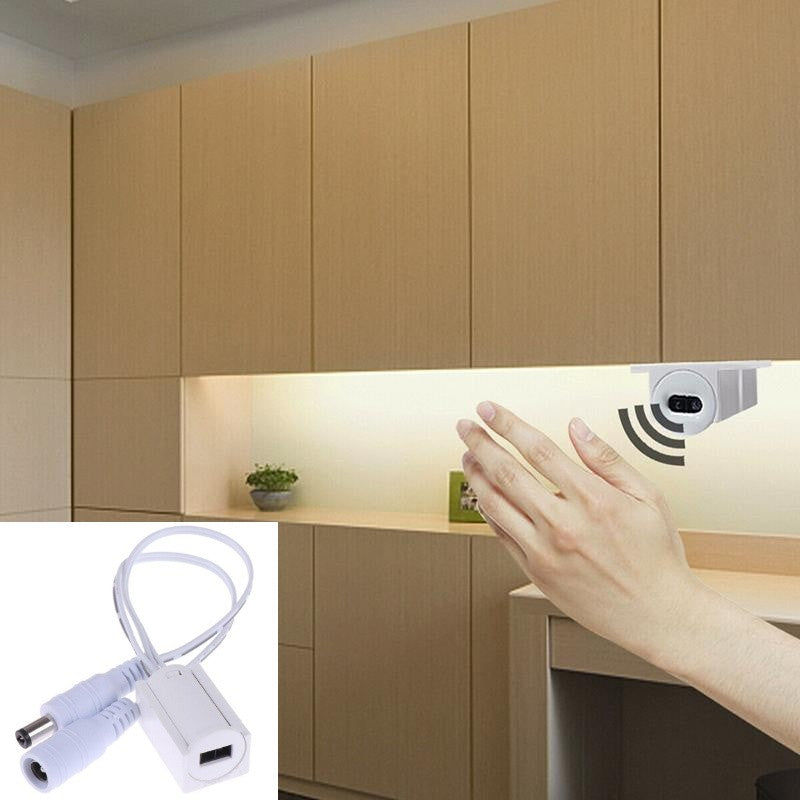 Intrerupator Senzor 12mm de Banda Led cu Mufa DC 12-24V Max 60W