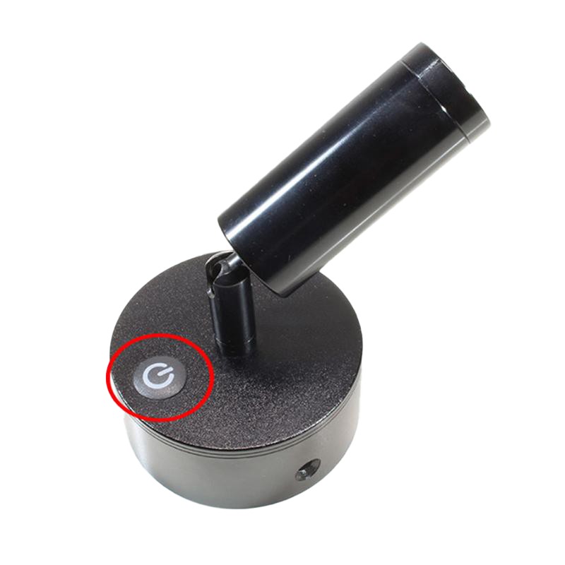 Intrerupator cu Touch, Senzor 13mm, Dimabil 12V-2,5A / HST06 - NEGRU