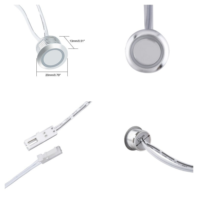 Intrerupator Touch Senzor 18mm de Banda Led 12V-60W / 24V-120W