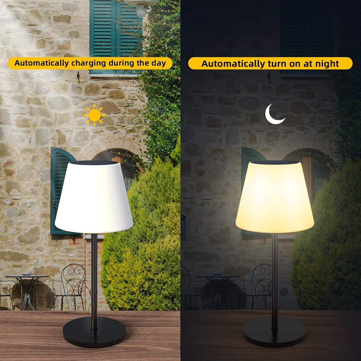 Lampa de Masa Solara RGBW cu Telecomanda, ClassLights - Iluminat Exterior cu 2 Optiuni de Inaltime