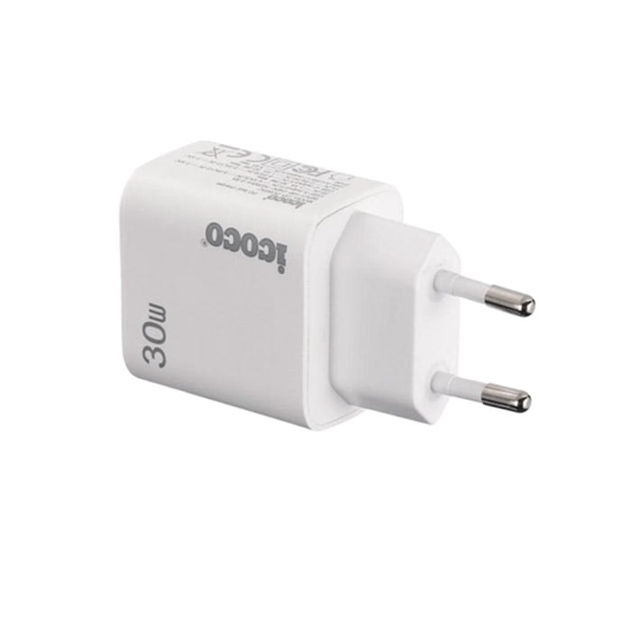 Incarcator 30W pentru telefon, 2 Sloturi, Type-C si USB, 3A, Qualcomm, Fast-Charge