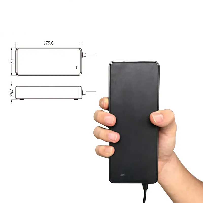 Incarcator Trotineta Electrica Li-ion 48V-54.6V/2A, ElectroAZ