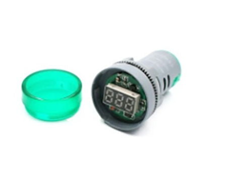 Indicator Digital Voltmetru, 250V/AC, 20-500V, Protectie IP65, Verde