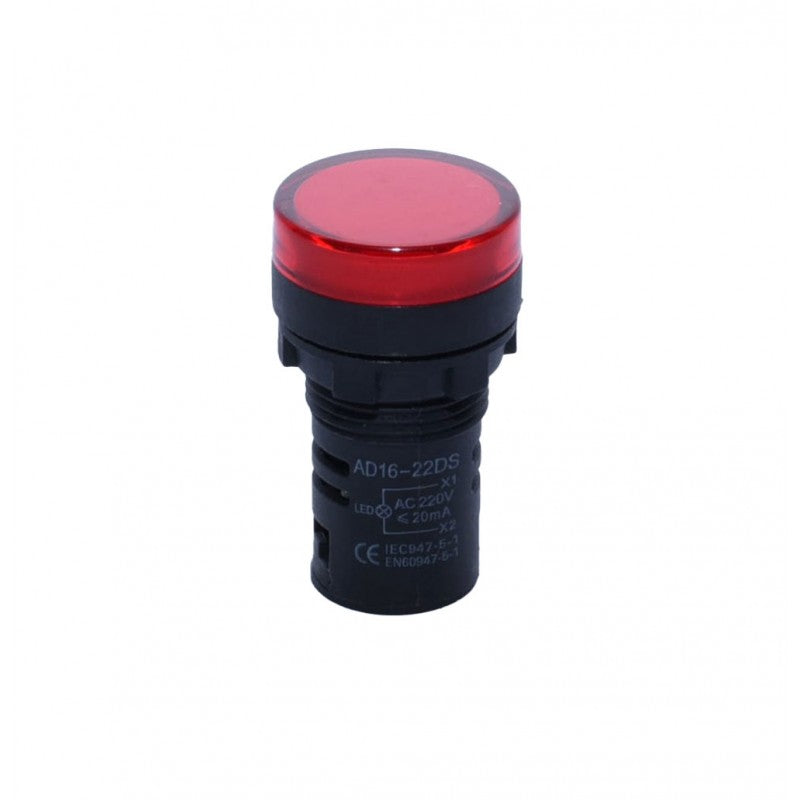 Indicator Martor Tensiune 220V, Aspect Mat, Rosu