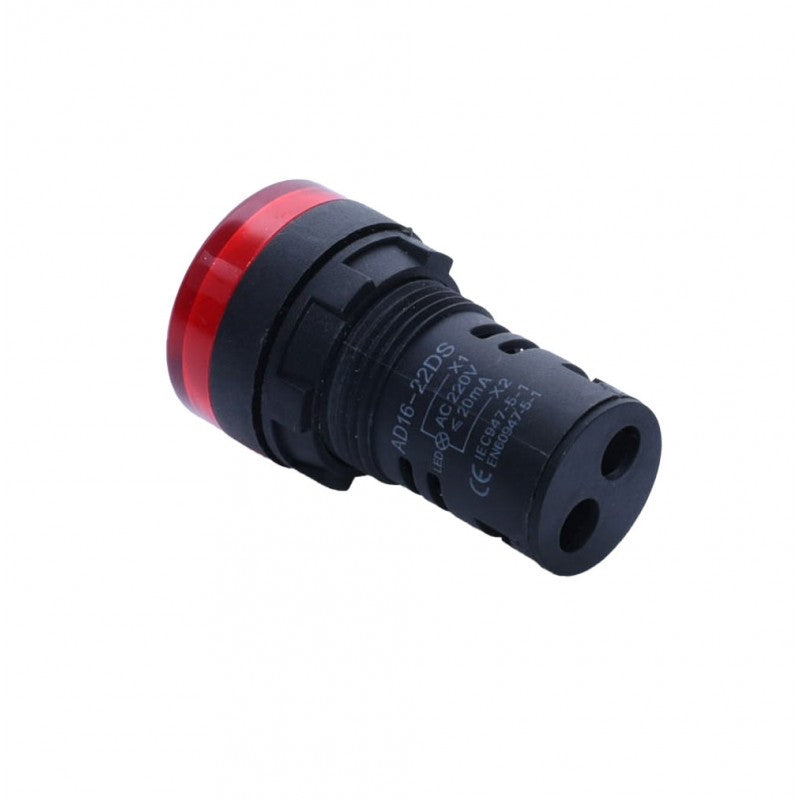 Indicator Martor Tensiune 220V, Aspect Mat, Rosu