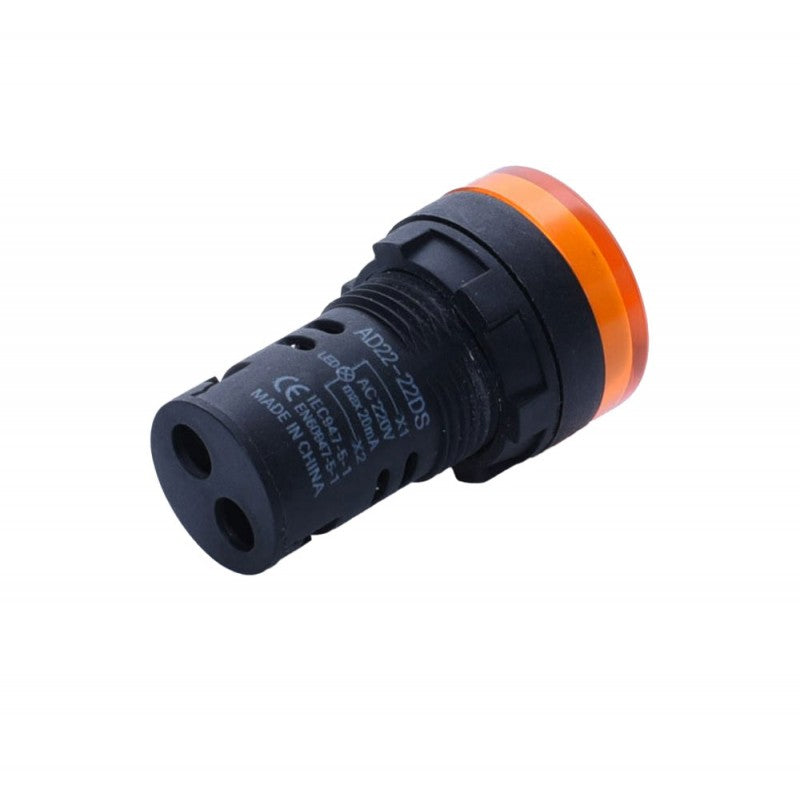 Indicator Martor Tensiune 220V, Aspect Mat, Portocaliu