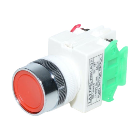 Intrerupator Push Buton Motor LAY-7 Rosu