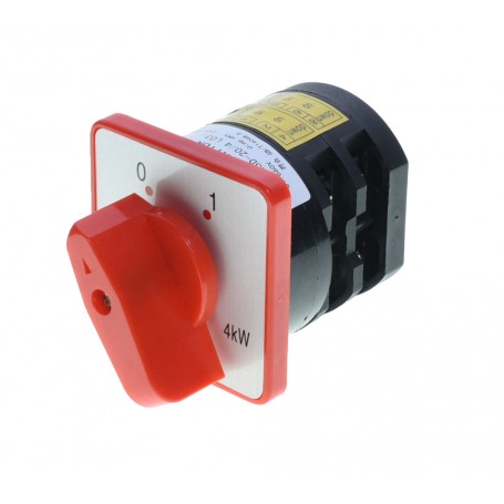 Intrerupator cu 4 Came 0-1, 20A/4KW, 660V, IP42