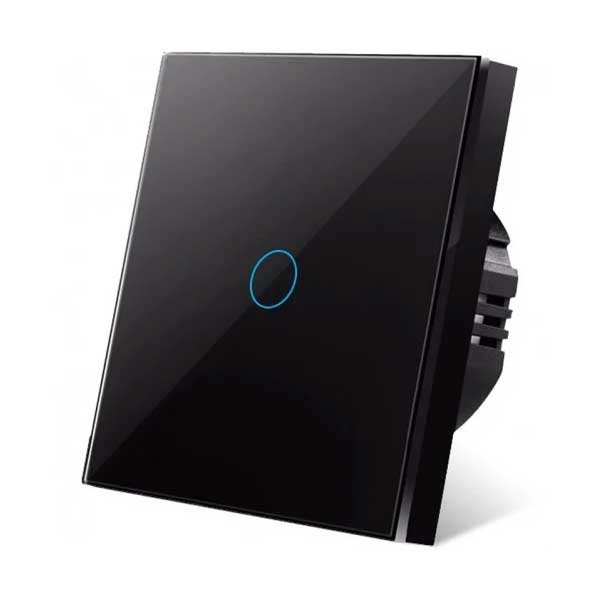 Intrerupator touch Negru Classlights, Sticla securizata, LED