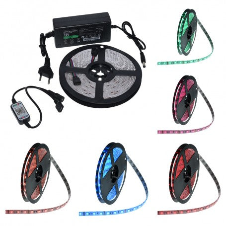 Kit Banda Led RGB 5m cu Bluetooth