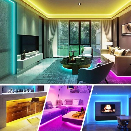 Kit Banda Led RGB 5m cu Bluetooth