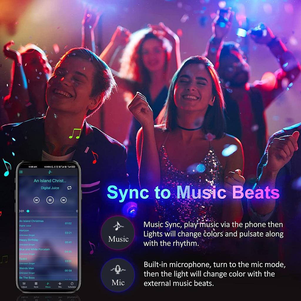 Kit Banda LED RGB Smart 15m, 24V, Wi-Fi Tuya, Sincronizare Muzica si Control Vocal