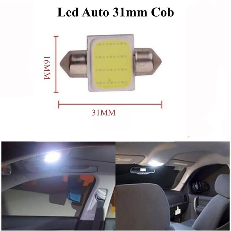 Led Auto Cob 31mm , Lumina Alba , 2Buc/Set