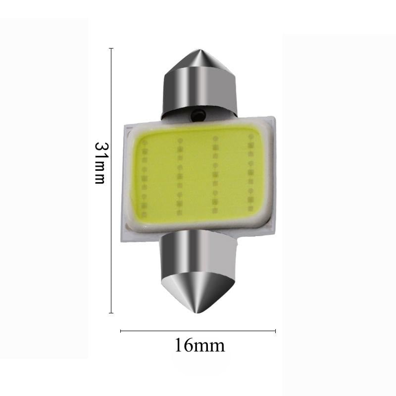 Led Auto Cob 31mm , Lumina Alba , 2Buc/Set