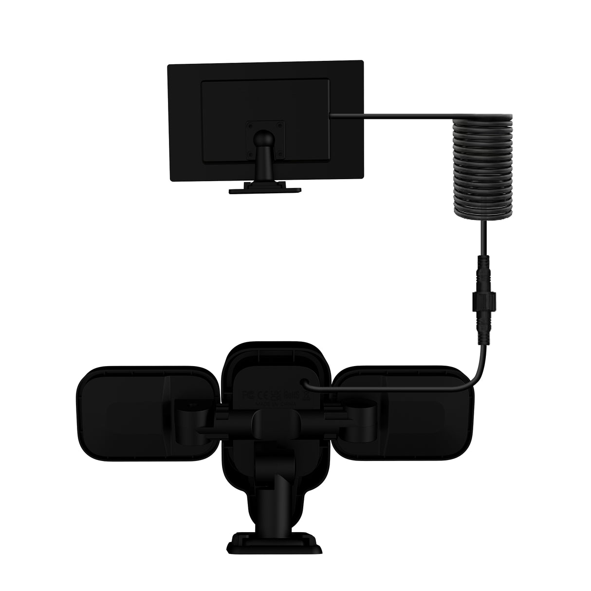 Lampa LED Solara 45W pentru Exterior ClassLights cu Senzor de Miscare si Brate Rotative, 225 Led-uri