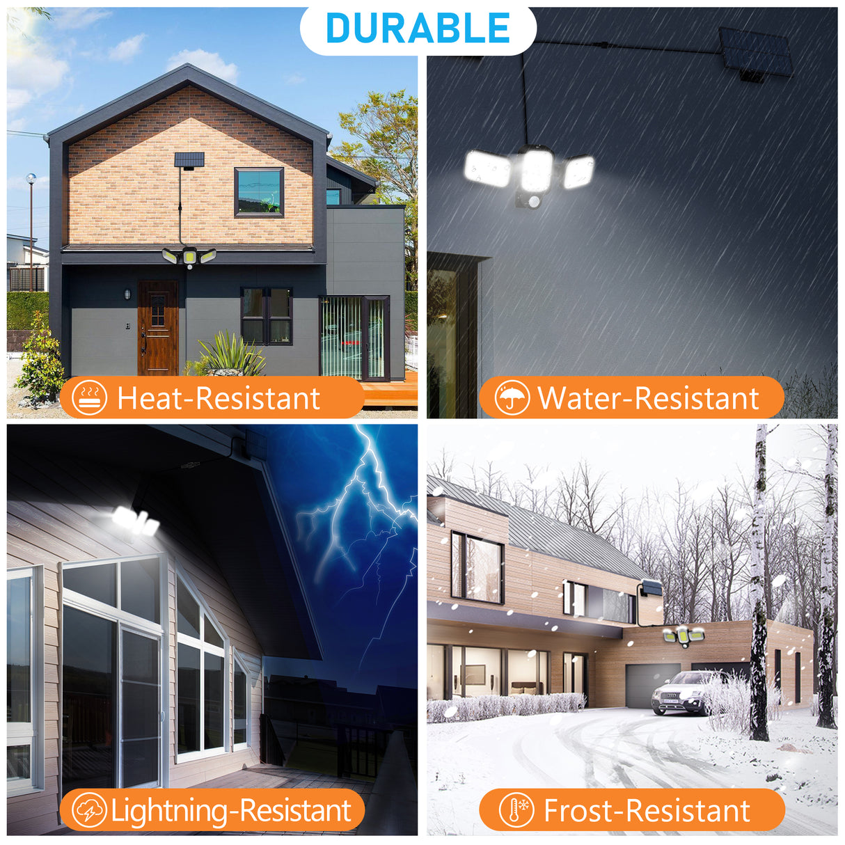 Lampa LED Solara 45W pentru Exterior ClassLights cu Senzor de Miscare si Brate Rotative, 225 Led-uri