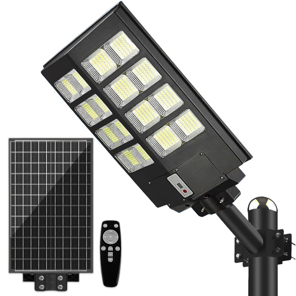 Lampa Solară 800W cu Panou Solar Monocristalin, 640 LED-uri, Bară + Telecomandă, ClassLights