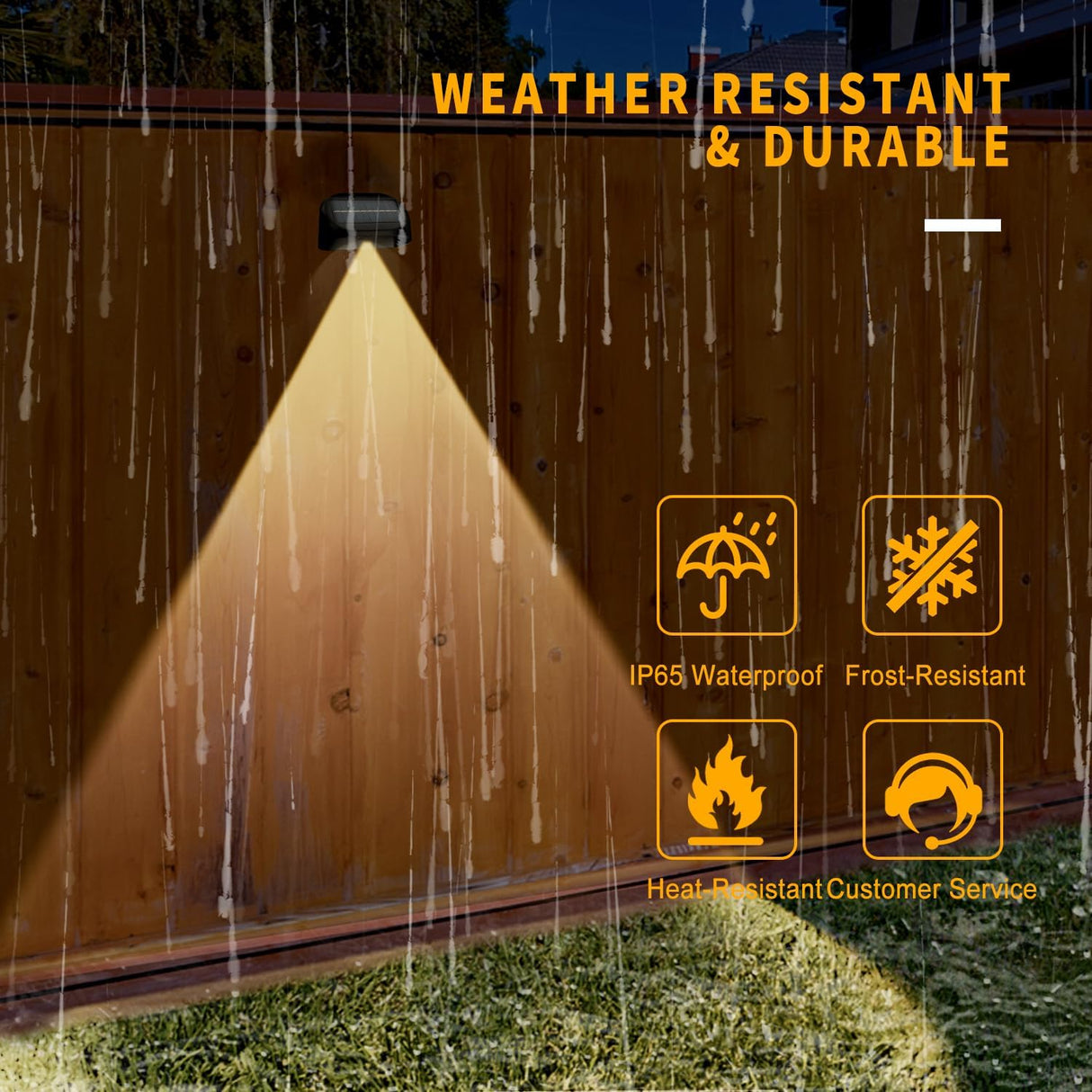 Set 4 x Lampa Solara RGBW pentru Gard si Perete ClassLights - Iluminat Decorativ Exterior