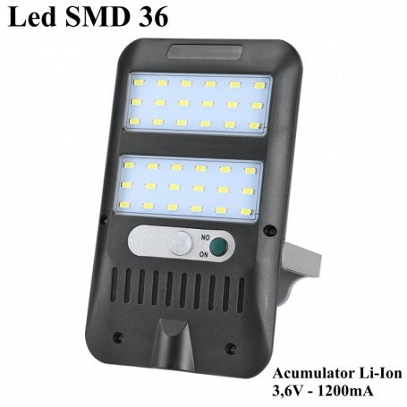 Lampa Solara cu 36 Led-uri SMD JX-228