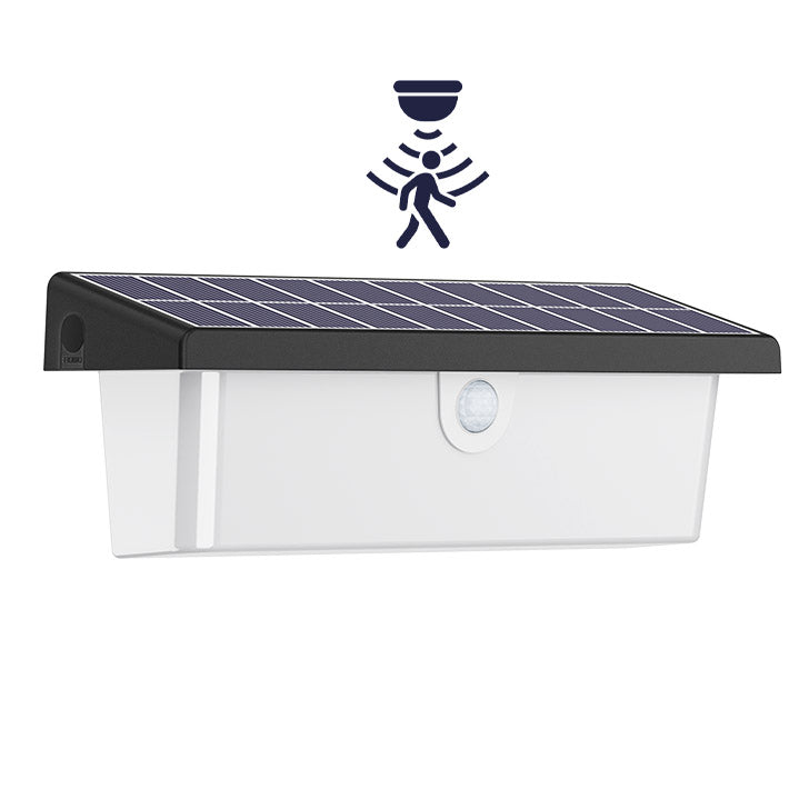 Lampă Solară LED de Perete Exterior, Senzor de Mișcare, Mod Ambiental, Acumulator 2200 mAh, 20W, ClassLights