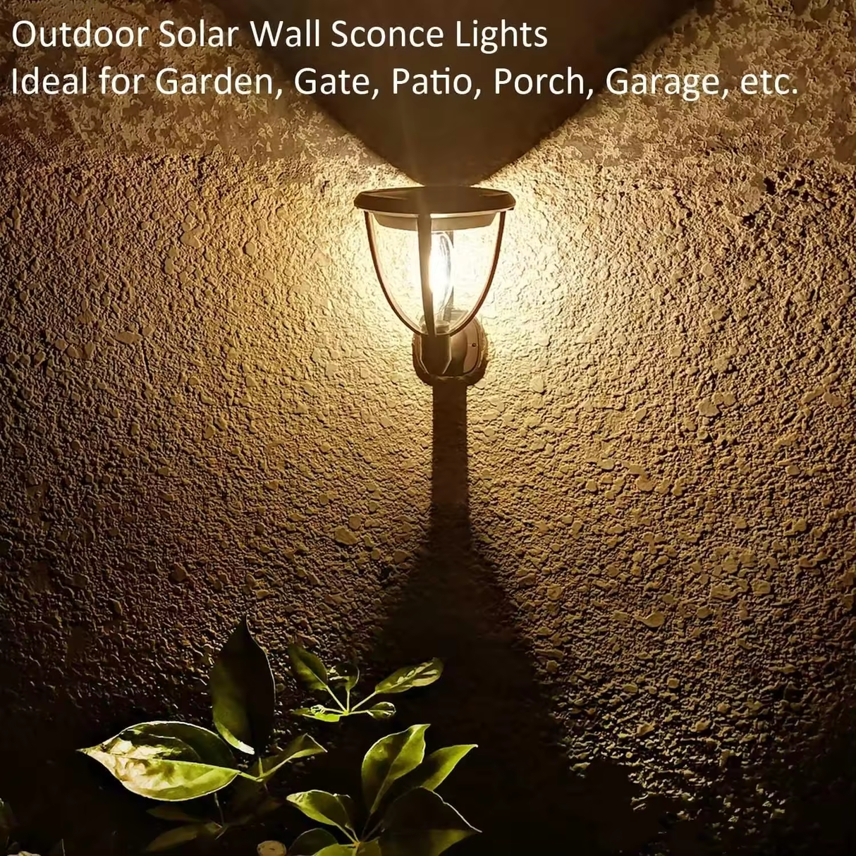 Set 2x Lampa Solara de Perete LED 3 in 1 ClassLights cu 3 Accesorii de Fixare, Ideala pentru Alei, Pereti si Garduri