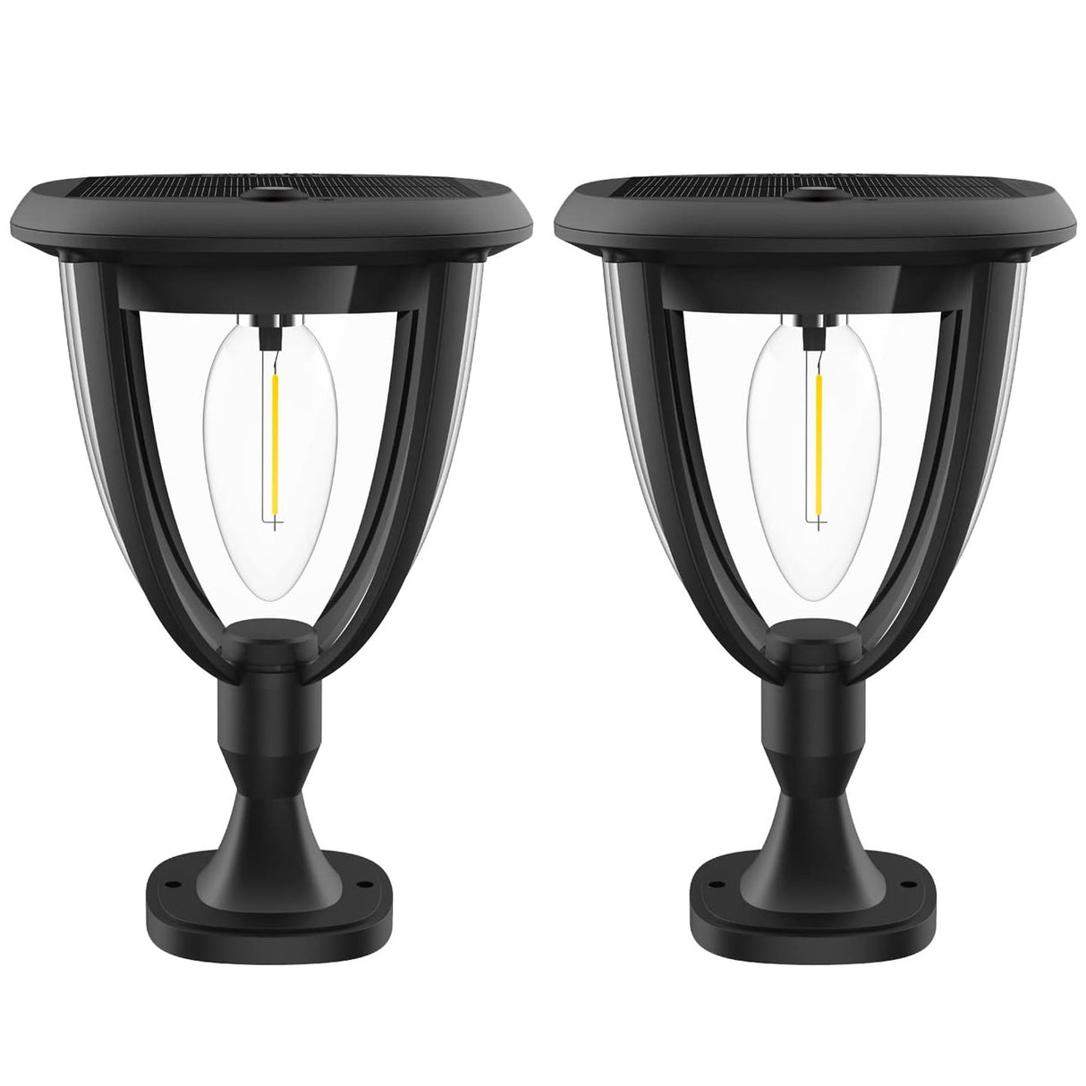 Set 2x Lampa Solara de Perete LED 3 in 1 ClassLights cu 3 Accesorii de Fixare, Ideala pentru Alei, Pereti si Garduri
