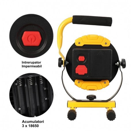 Lampa de Lucru W821 Led Cob 30W Suport