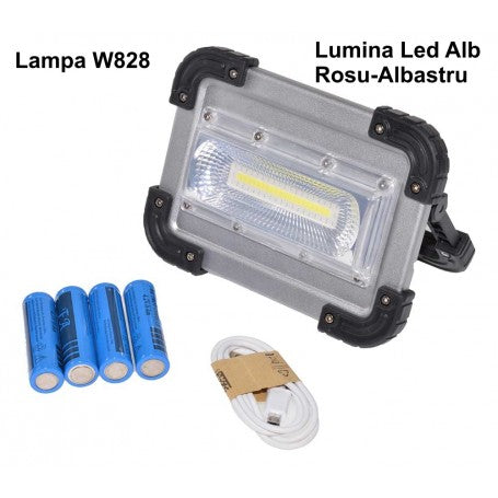 Lampa de Lucru W828 cu Led Cob 30W