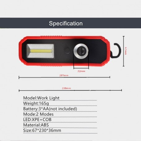Lampa de lucru cu Acumulator si Magnet