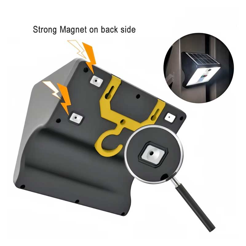 Lampă solară LED cu senzor, cârlig și magnet Classlights