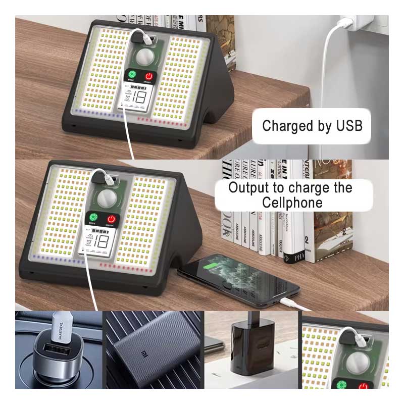 Lampă solară LED cu senzor, cârlig și magnet Classlights