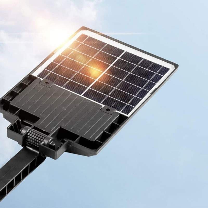 Lampa Solara Stradala 60W, 120 LED, Senzor Miscare si Telecomanda