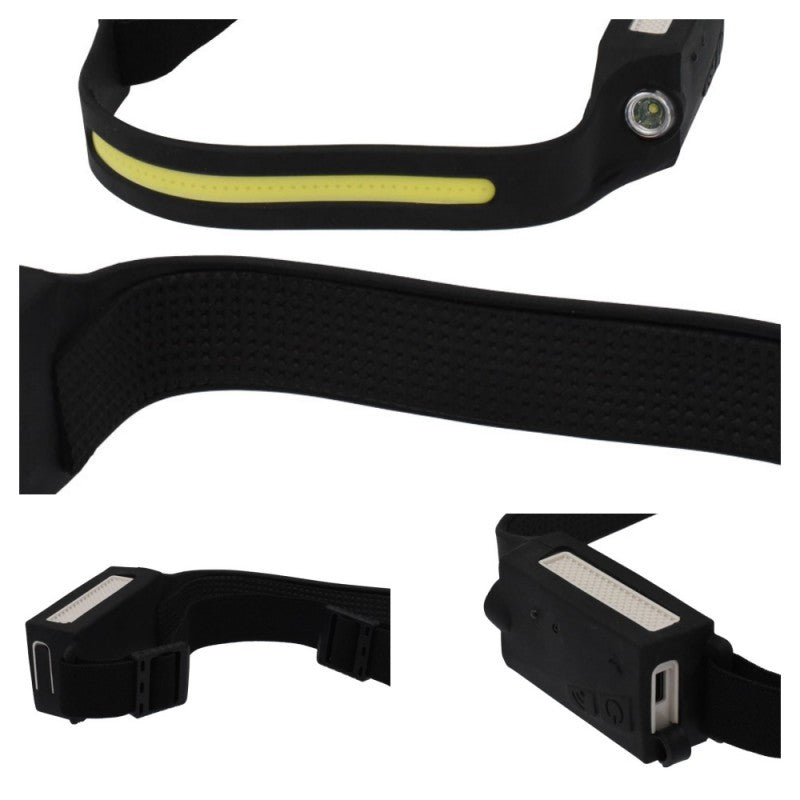 Lanterna de Cap, Led COB & XPE, Senzor, YT200