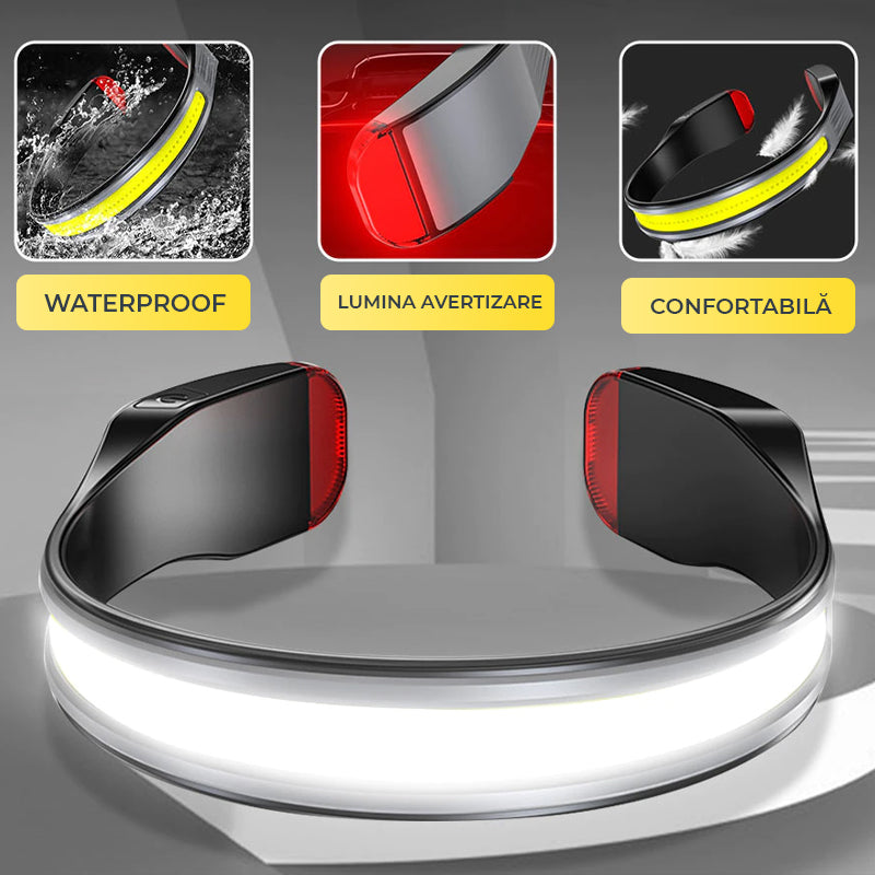 Lanterna de Cap, Lithium Polymer, 25W, Ultra-Confortabila, USB Type-C, Waterproof IP65, ElectroAZ